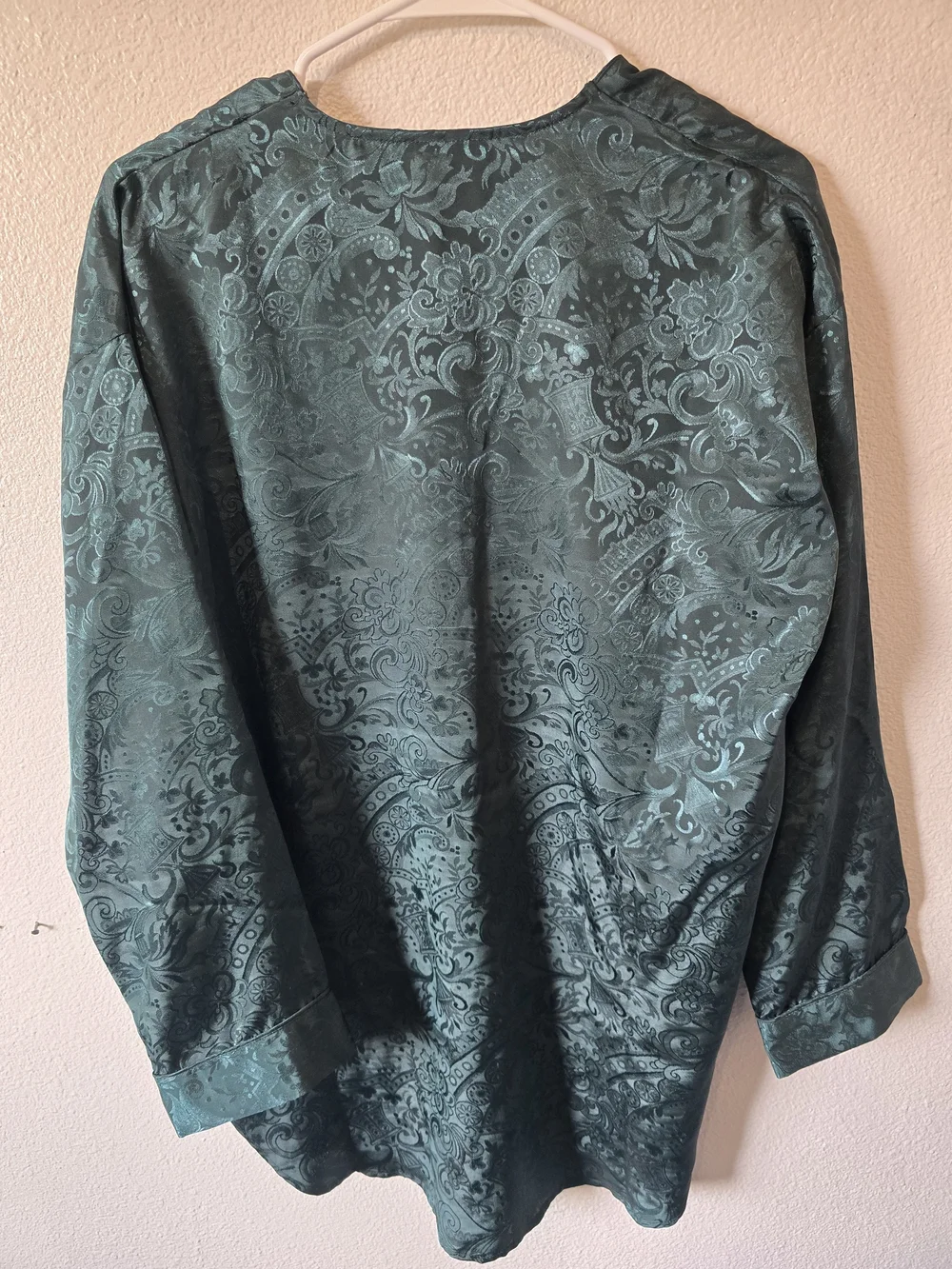 Vintage Victorias Secret Gold Label Oversized Satin Nightshirt Long Sleeve, M